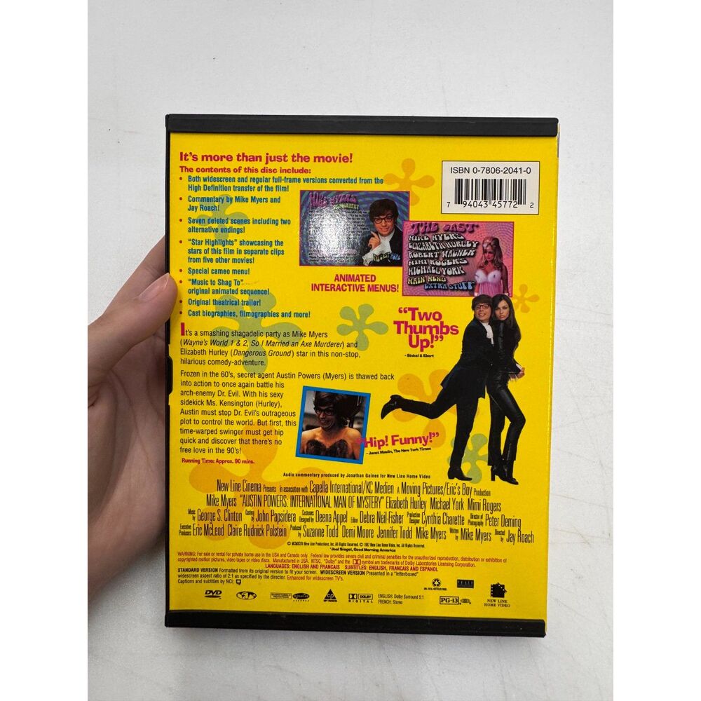 Austin Powers: International Man of Mystery [DVD] Disc Tested, Working - Picture 3 of 3